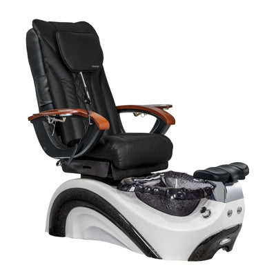 Mayakoba PERLA Shiatsulogic EX-R Pedicure Chair Black EXR / White and Black Perla AYC-SPA-PERLA-EXR2007-822WHTBLK-16VBLK