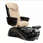 Mayakoba PERLA Shiatsulogic LX Pedicure Chair Light Khaki LX / Black and Black Perla AYC-SPA-PERLA-LX1807-822BLKBLK-18VLKK