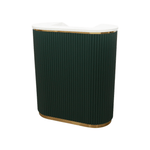 Keller International Petite René Tambour Reception Desk Evergreen DSP-KEL-NRTBL-K9001S-EVERGREEN
