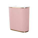Keller International Petite René Tambour Reception Desk Pink DSP-KEL-NRTBL-K9001S-PINK