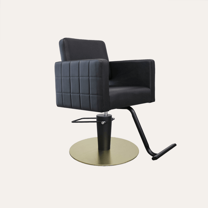 Keller International Poly Salon Chair Black / Gold +$19 *Special Care Instructions* / Black +$19 DSP-KEL-APCHR-K1149-T-BLACK