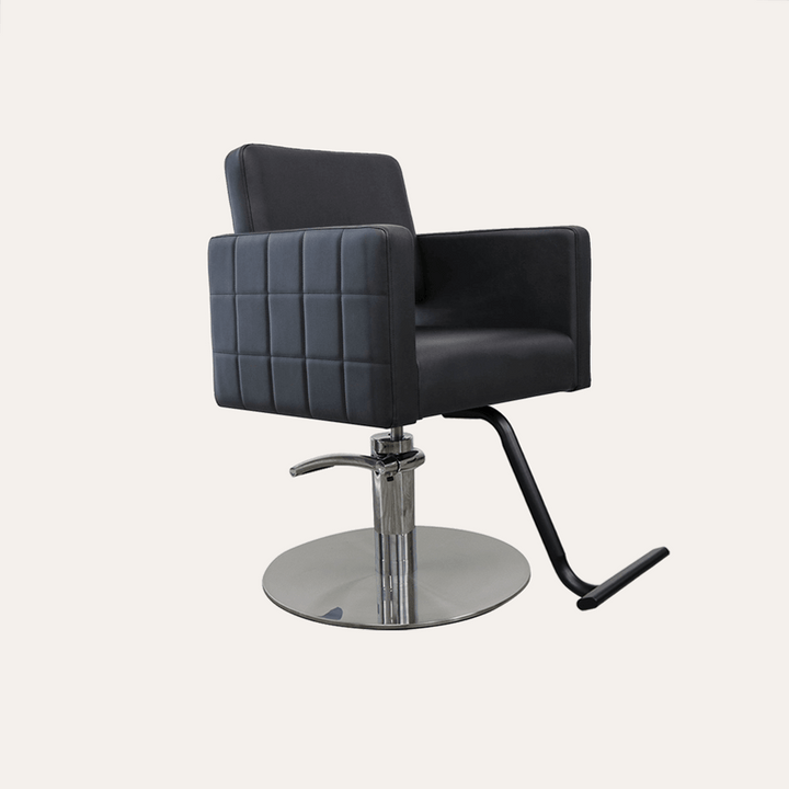 Keller International Poly Salon Chair Black / Stainless Circle / Black +$19 DSP-KEL-APCHR-K1149-T-BLACK