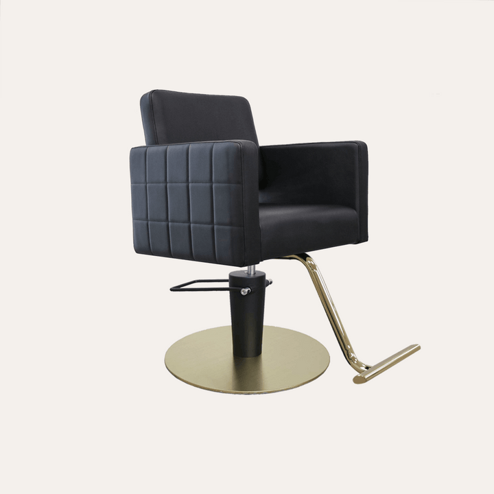 Keller International Poly Salon Chair Black / Gold +$19 *Special Care Instructions* / Gold +$29 DSP-KEL-APCHR-K1149-T-BLACK