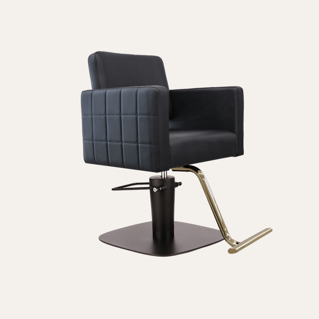 Keller International Poly Salon Chair Black / Square Black +$19 / Gold +$29 DSP-KEL-APCHR-K1149-T-BLACK