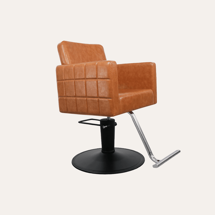 Keller International Poly Salon Chair Camel / Black / Chrome DSP-KEL-APCHR-K1149-T-CAMEL