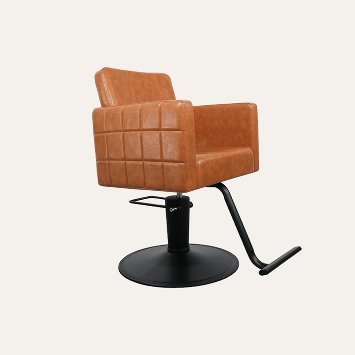Keller International Poly Salon Chair Camel / Black / Black +$19 DSP-KEL-APCHR-K1149-T-CAMEL