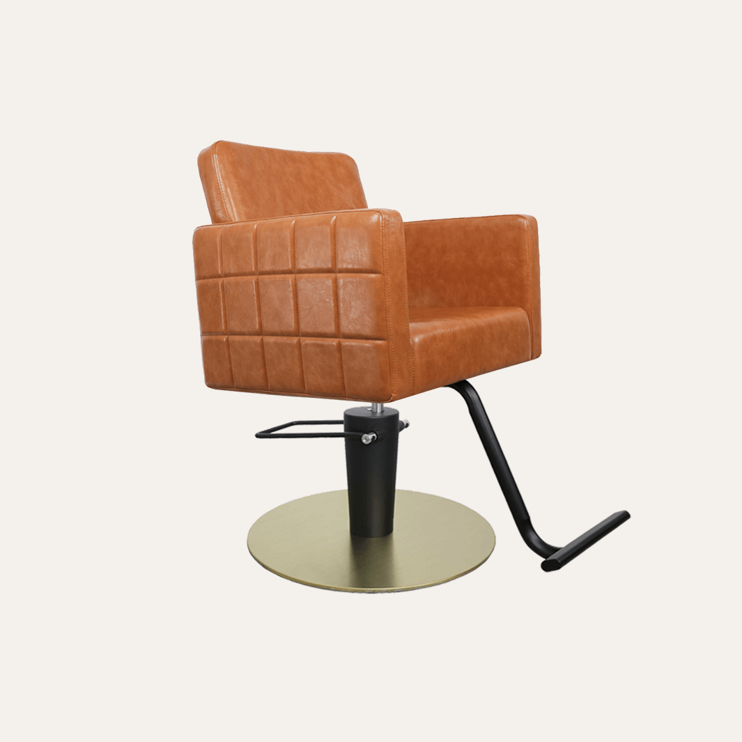 Keller International Poly Salon Chair Camel / Gold +$19 *Special Care Instructions* / Black +$19 DSP-KEL-APCHR-K1149-T-CAMEL
