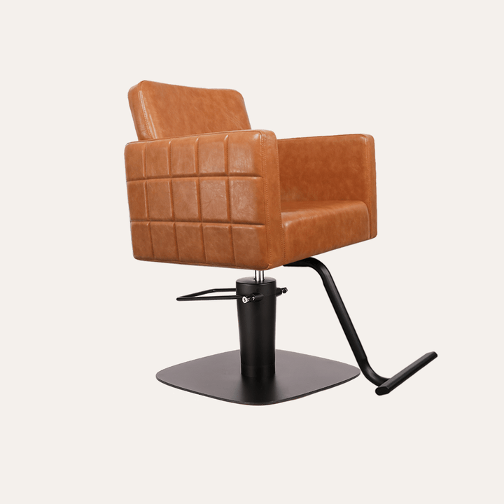 Keller International Poly Salon Chair Camel / Square Black +$19 / Black +$19 DSP-KEL-APCHR-K1149-T-CAMEL