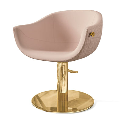 Gamma & Bross Queen Mary Styling Chair Pink / Gold DSP-GMB-SYCHR-QN-MRY-1
