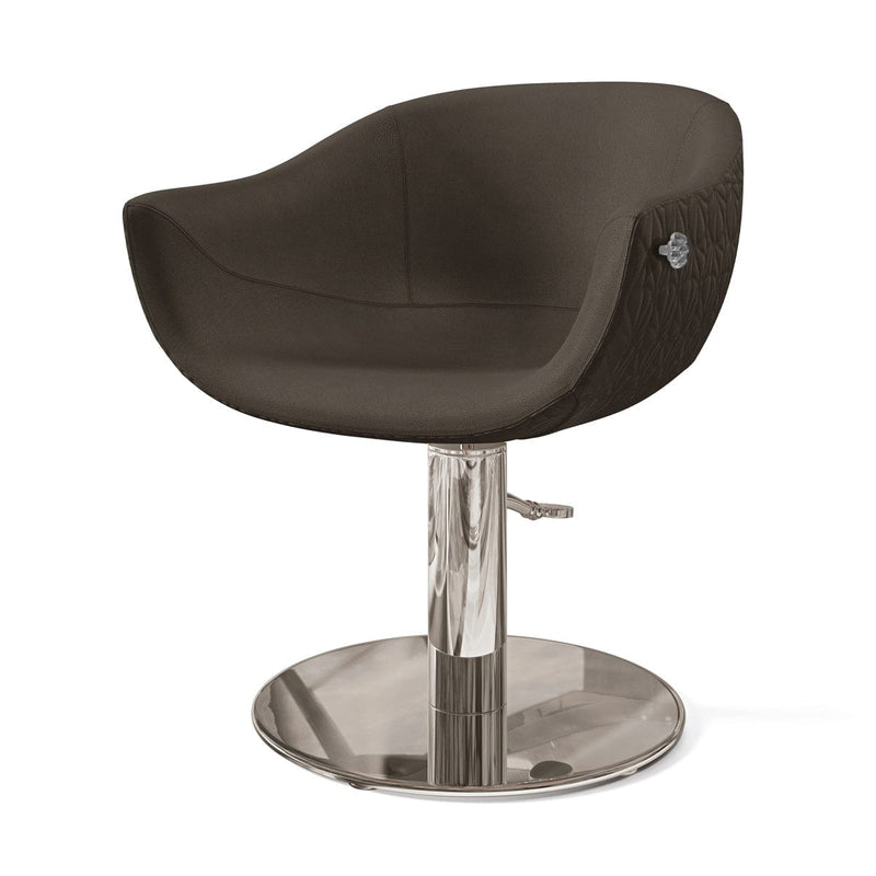 Gamma & Bross Queen Mary Styling Chair Black / Silver DSP-GMB-SYCHR-QN-MRY-9