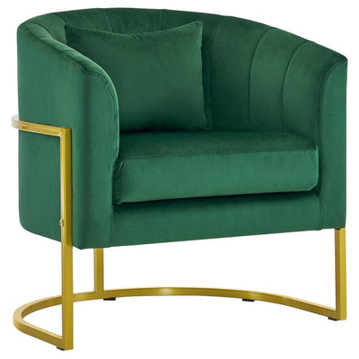 Brooks Salon Furnishing Rosa Manicure Customer Chair Dark Green FF-BBP-CUCHR-6153-3513-GRN