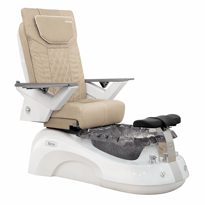 Mayakoba SIENA Shiatsulogic FX Pedicure Chair Light Khaki FX / White and Black Siena AYC-SPA-SIENA-FX9653-817NWHTBLK-53LKK