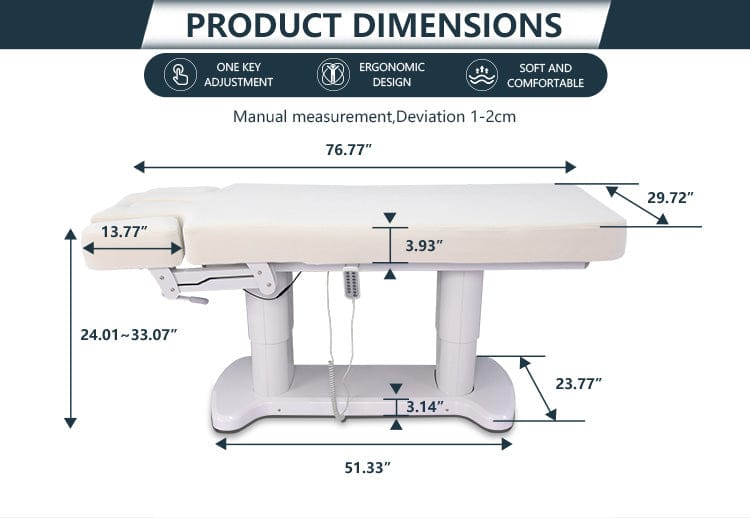 Beauty-Ace LIORA Spa And Massage Bed FF-DPI-FCCHR-Z042F-WHT