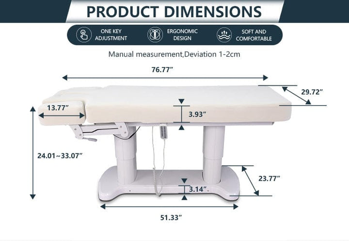 Beauty-Ace LIORA Spa And Massage Bed FF-DPI-FCCHR-Z042F-WHT