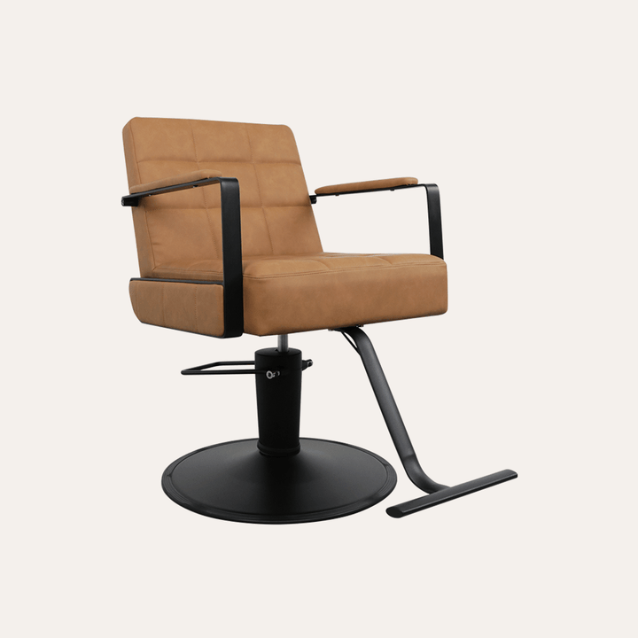 Keller International Savannah Salon Chair Soft Camel / Black DSP-KEL-APCHR-K1178-T-SoftCamel