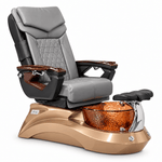 Mayakoba LOTUS II Shiatsulogic LX Pedicure Chair Grey LX / Rose Gold Lotus II AYC-SPA-LOTUS-2-LX-839AMLTGLD-18VGY