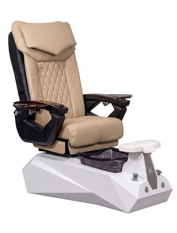 Mayakoba SERENITY Shiatsulogic LX Pedicure Chair Light Khaki LX / White and Black Serenity AYC-SPA-SERENITY-LX-852WHTBLK-18VLKK