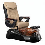 Mayakoba SIENA Shiatsulogic LX Pedicure Chair Light Khaki LX / Black and Gold Siena AYC-SPA-SIENA-LX1807-817NBLKGLD-18VLKK