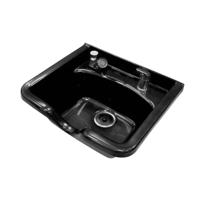 Berkeley Camden Salon Shampoo Bowl with Faucet - UPC Certified Black XIT-SMPO-120-BLK-KIT