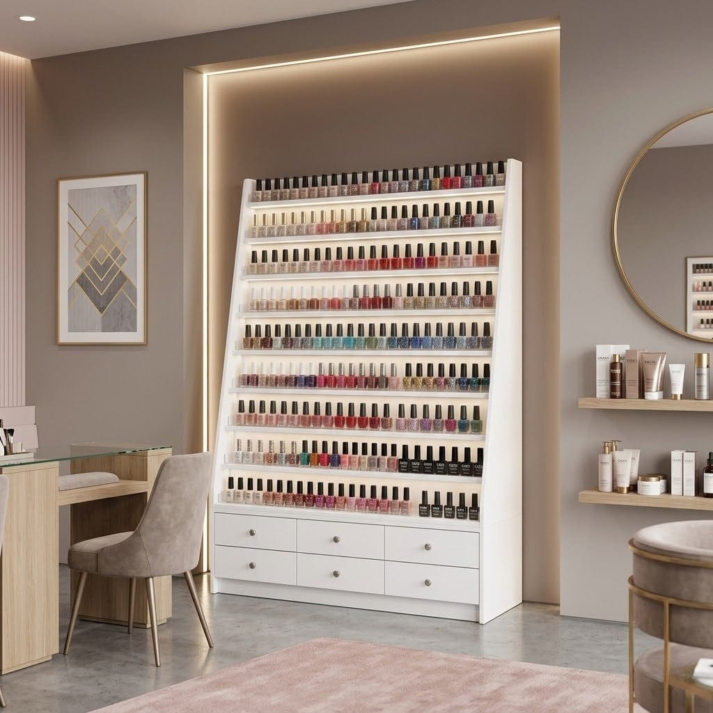 Mayakoba SONOMA Double Polish Rack With Cabinet JAT-NPORK-3531-KIT