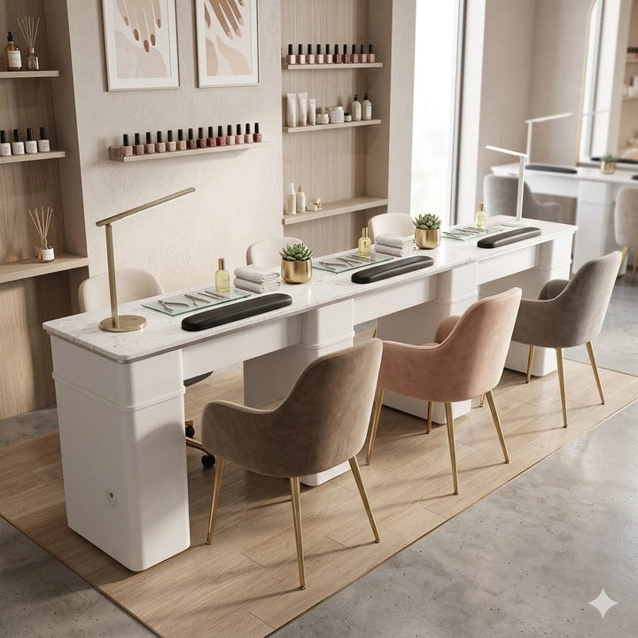 Mayakoba SONOMA Triple Manicure Table