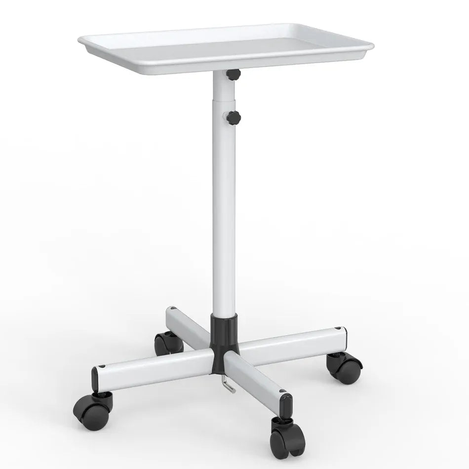 Berkeley Premium Salon Tray on Wheels White DSP-TAS-PSTW-WHT