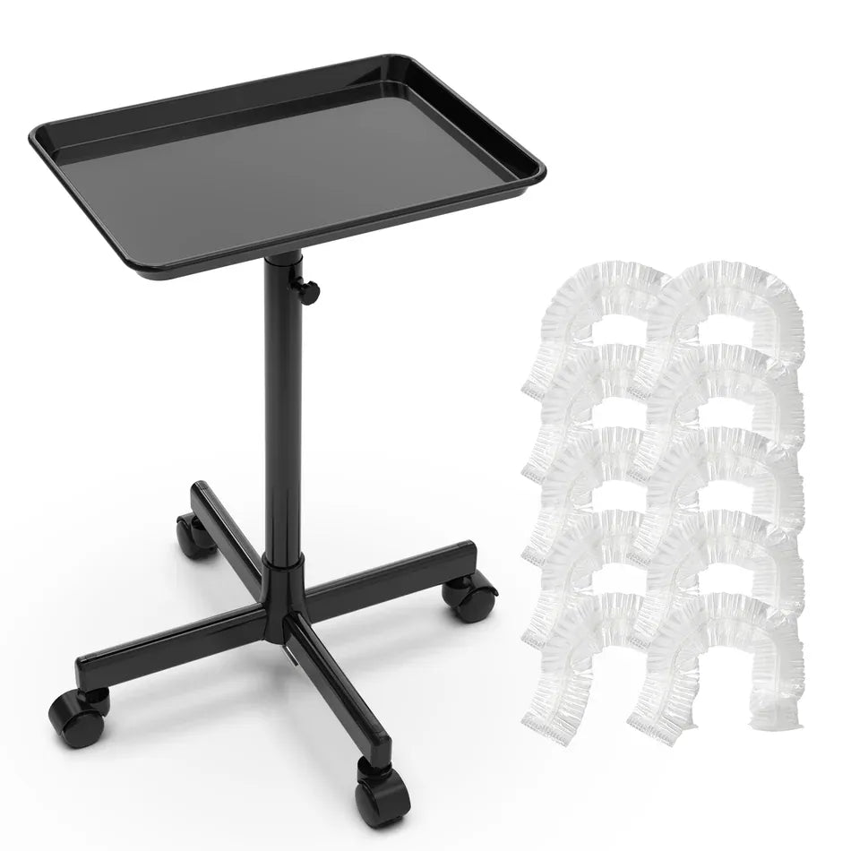 Berkeley Adjustable Salon Tray with 10 Plastic Films Black DSP-TAS-AST-BLK