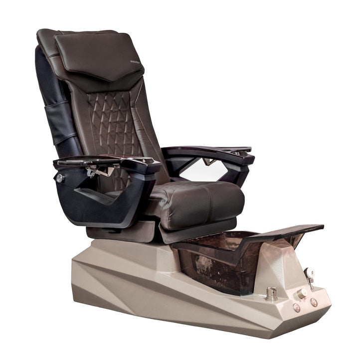 Mayakoba DIAMOND LX Pedicure Chair Coffee LX / DF Orange & Black SPA-TFM-DIAMOND-GRGBLK-18VCFE