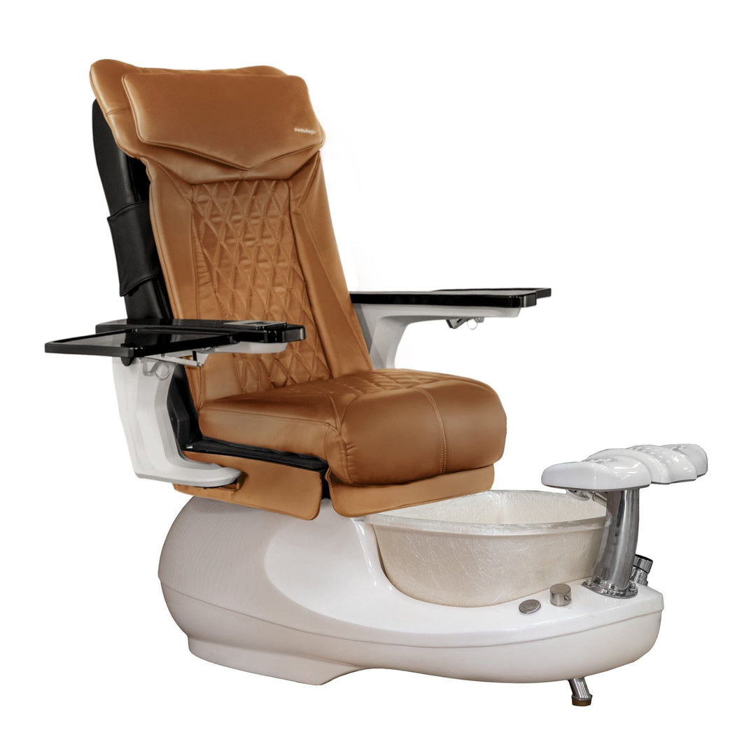 Mayakoba GSPA-F DX Pedicure Chair DX-Cappuccino / White SPA-TFM-GSPA-F-53CHO