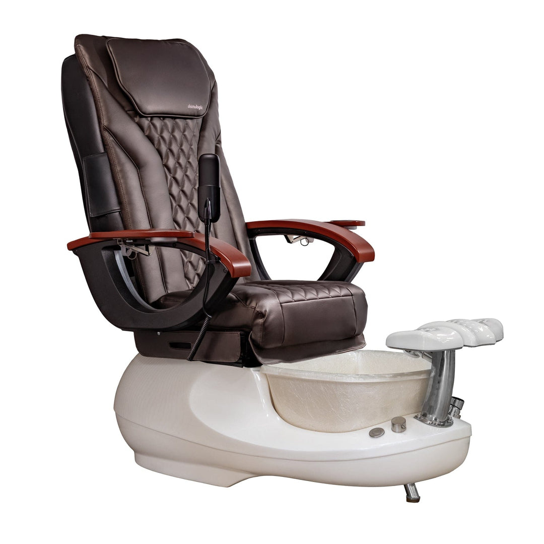 Mayakoba GSPA-F EX-R Pedicure Chair Coffee EXR / White SPA-TFM-GSPA-F-16VCFE