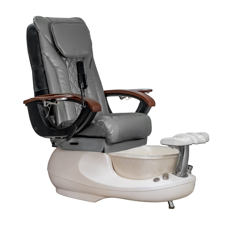 Mayakoba GSPA-F EX-R Pedicure Chair Grey EXR / White SPA-TFM-GSPA-F-16VGY