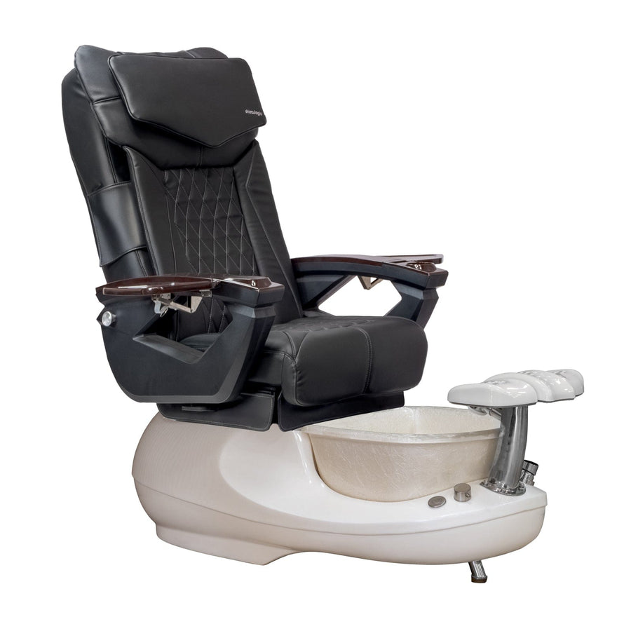 Mayakoba GSPA-F LX Pedicure Chair Black LX / White SPA-TFM-GSPA-F-18VBLK