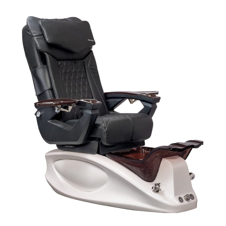Mayakoba LUXUS LX Pedicure Chair Black LX / White SPA-TFM-LEXUS-WHT-18VBLK