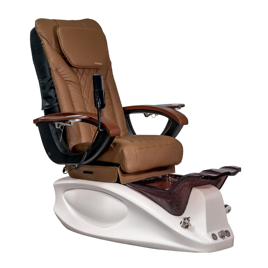 Mayakoba Luxus EX-R Pedicure Chair Cappuccino EXR / White SPA-TFM-LEXUS-WHT-16VCPO