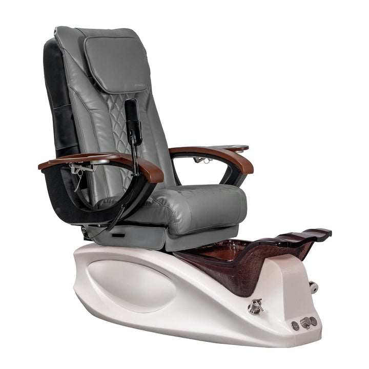 Mayakoba Luxus EX-R Pedicure Chair Grey EXR / White SPA-TFM-LEXUS-WHT-16VGY