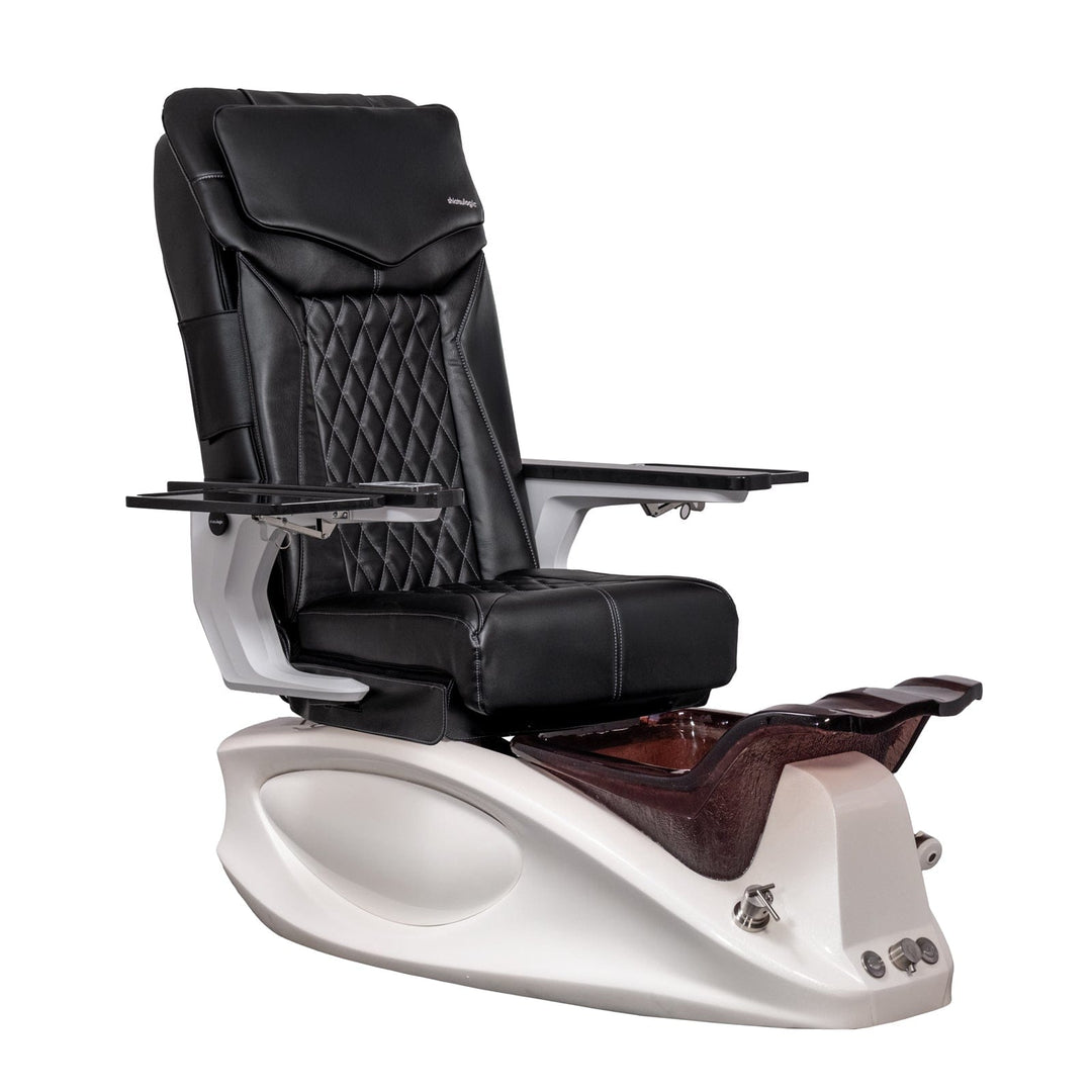 Mayakoba LUXUS DX Pedicure Chair DX-Black / White SPA-TFM-LEXUS-WHT-18VBLK