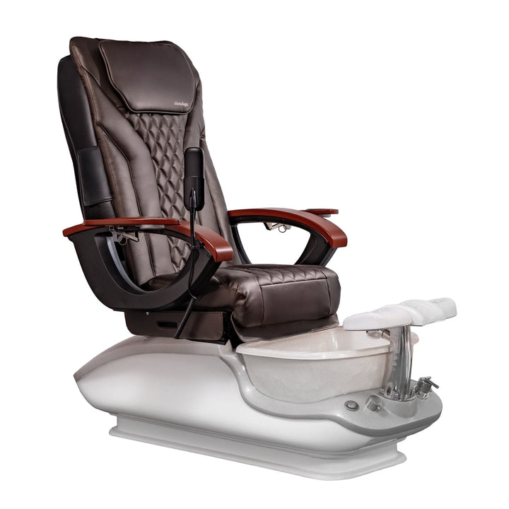Mayakoba iGLOW EX-R Pedicure Chair Coffee EXR / White SPA-TFM-iGLOW-WHTWHT-16VCFE