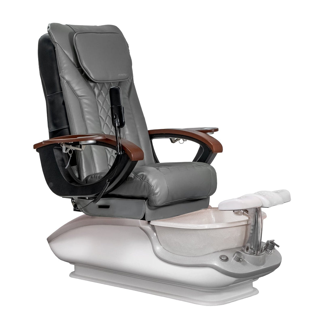 Mayakoba iGLOW EX-R Pedicure Chair Grey EXR / White SPA-TFM-iGLOW-WHTWHT-16VGY