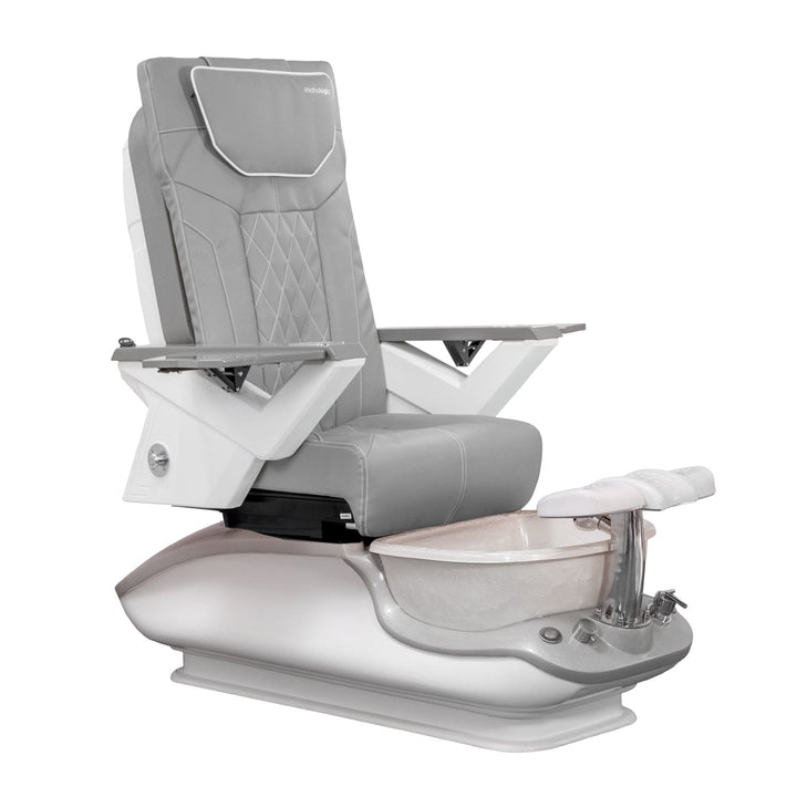 Mayakoba iGLOW FX Pedicure Chair Grey FX / White SPA-TFM-iGLOW-WHTWHT-53GY