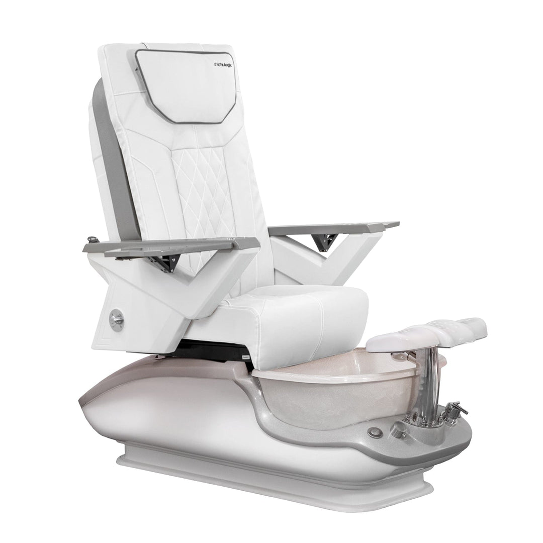 Mayakoba iGLOW FX Pedicure Chair White FX / White SPA-TFM-iGLOW-WHTWHT-53WHT