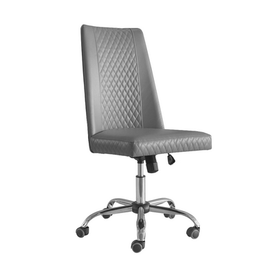 Mayakoba ESTELLE Hydraulic Customer Chair with Rolling Base Grey TJS-CUCHR-11808W-GY