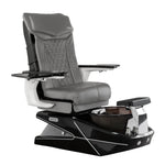 Mayakoba GEOM II Shiatsulogic DX Pedicure Chair DX-Grey / Black with Black Resin Bowl AYC-SPA-GEOM-2-DX-1280-BLKBLK-18VGY