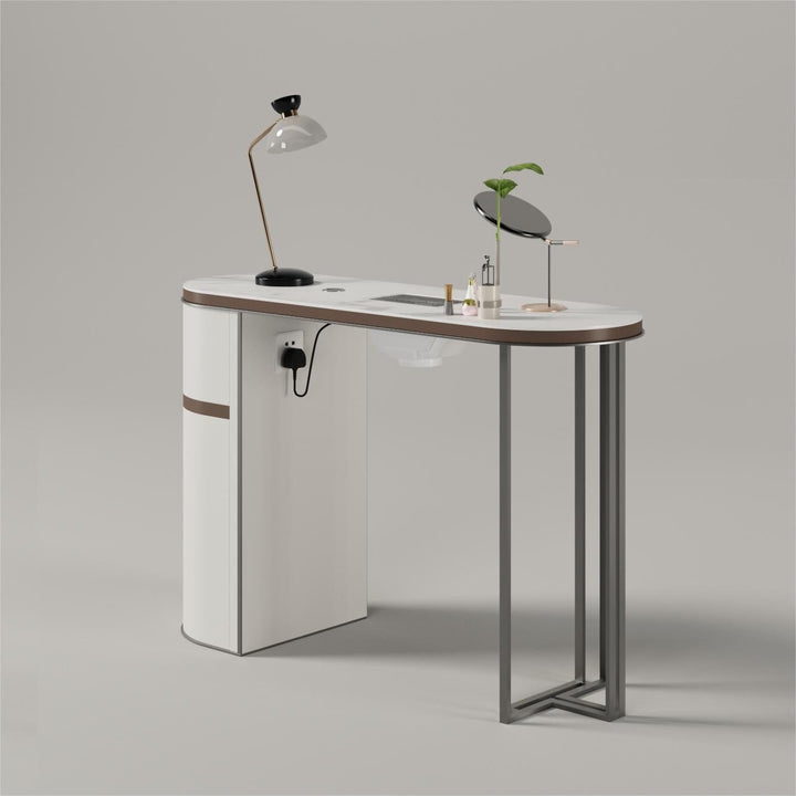 Yoocell YOOCELL Manicure Table, Chair & Stool Set TR1802 FF-YCL-SET-TR1802-WHBR-KIT