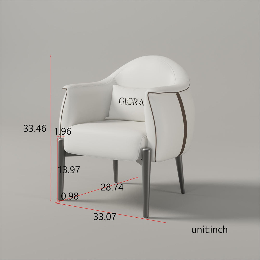Glorall GLORALL Manicure Table, Chair & Stool Set TR1802 FF-YCL-SET-TR1802-WHBR-KIT