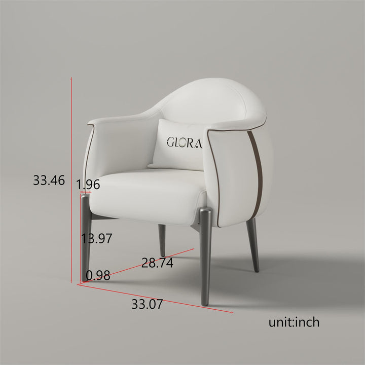 Glorall GLORALL Manicure Table, Chair & Stool Set TR1802 FF-YCL-SET-TR1802-WHBR-KIT