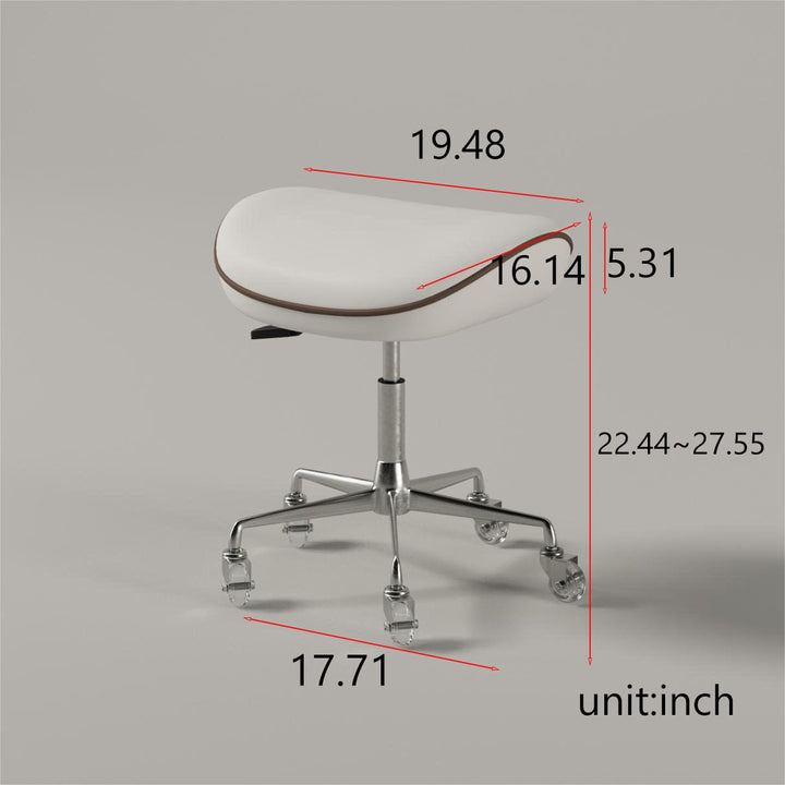 Glorall GLORALL Manicure Table, Chair & Stool Set TR1802 FF-YCL-SET-TR1802-WHBR-KIT