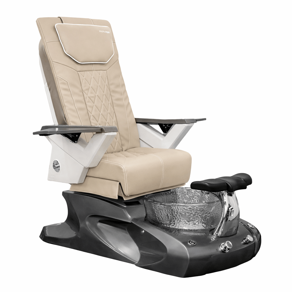 Mayakoba VIGGO II Shiatsulogic FX Pedicure Chair Light Khaki FX / Metallic Grey Viggo II AYC-SPA-VIGGO-2-FX9653-849MTLGRY-53LKK
