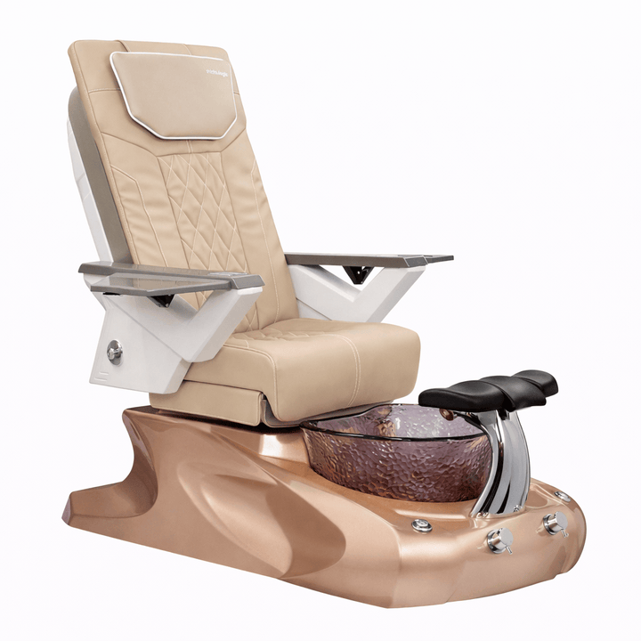 Mayakoba VIGGO II Shiatsulogic FX Pedicure Chair Light Khaki FX / Metallic Gold Viggo II AYC-SPA-VIGGO-2-FX9653-849MTLGLD-53LKK