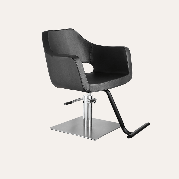Keller International Vera Salon Chair Black / Stainless Square / Black +$19 DSP-KEL-APCHR-K1125-T-BLACK