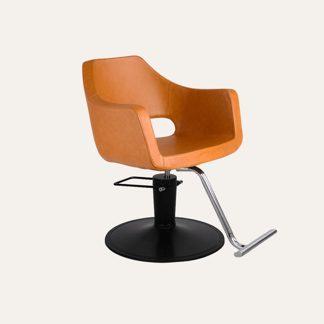 Keller International Vera Salon Chair Camel / Black / Chrome DSP-KEL-APCHR-K1125-T-CAMEL